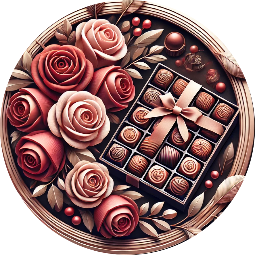 flowers and chocolate